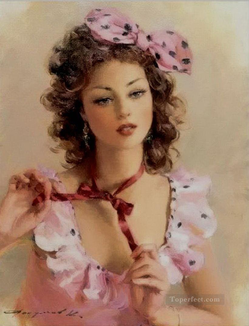 Pretty Lady KR 006 Impressionist Oil Paintings
